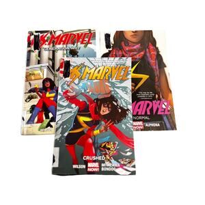 Ms. Marvel Graphic Novels Paperback Marvel Now! Book Lot Ex Library‎